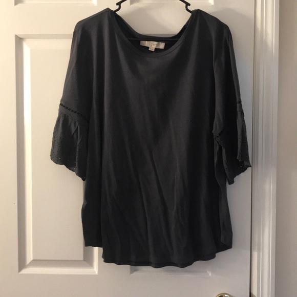 NWT Loft Eyelet Sleeve Top - Picture 2 of 7